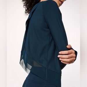 Lululemon Quick Pace Long Sleeve, Jaded, size 8